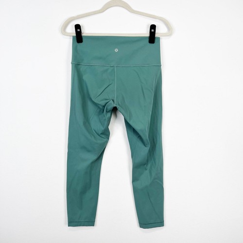 Lululemon wunder under cropped seafoam mint sage green leggings size 10 - Picture 2 of 4