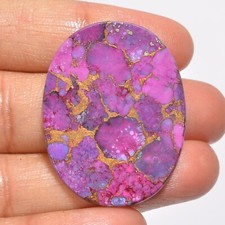 Natural Purple Copper Turquoise Supply Oval Cabochon 19.5 Ct. Cts 36X27X2 mm