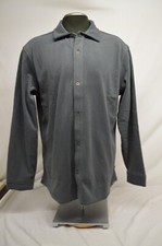 NEW EDDIE BAUER MICRO FLEECE SHIRT JACKET SIZE LARGE GRAY
