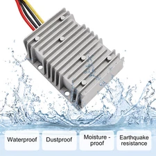 Waterproof Buck Step Down Converter 20-72V to DC12V 25A Car Power Module US