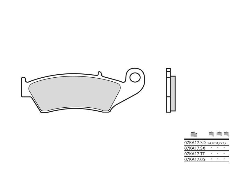 Plaquettes de frein avant Brembo 38800206 Honda XL 650V Transalp moto