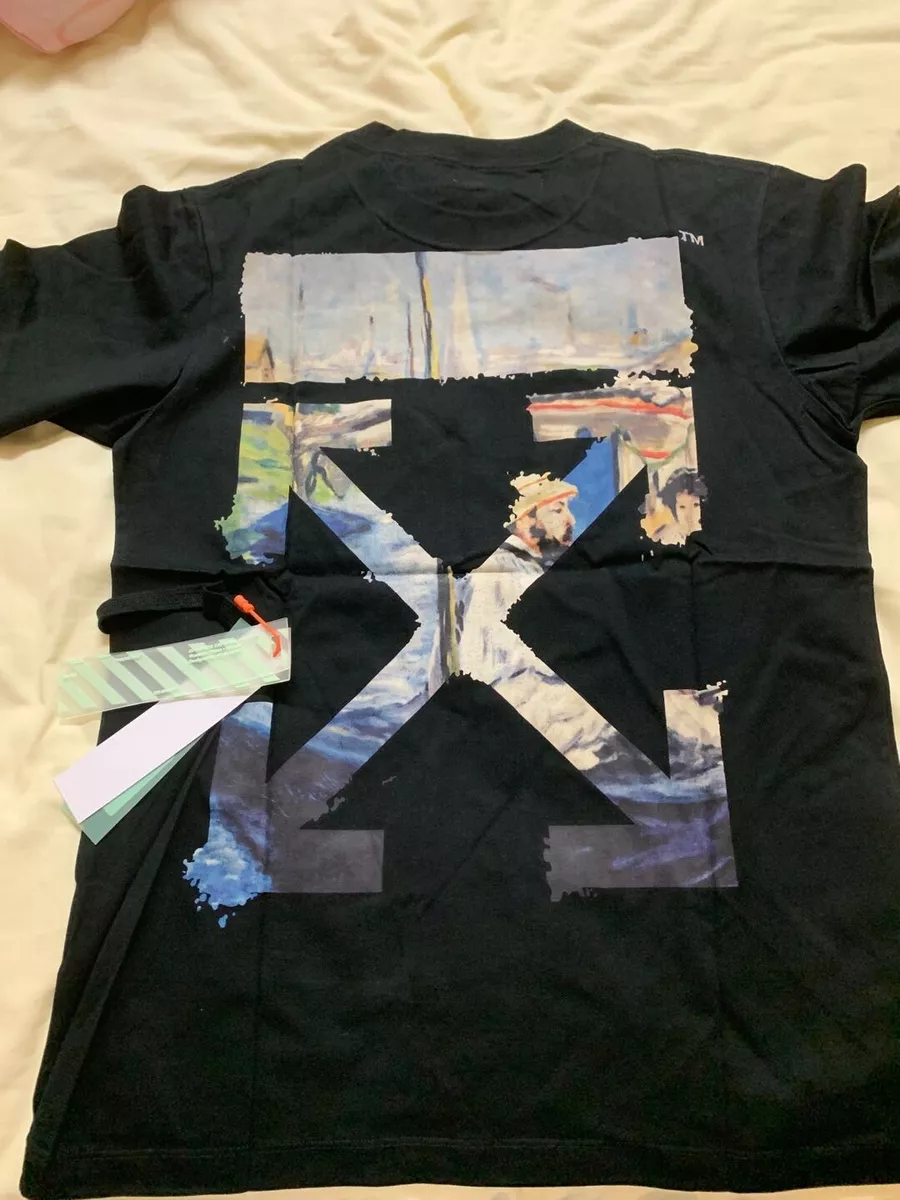 Off White Off-White Oil Painting Black T-Shirt Size XS