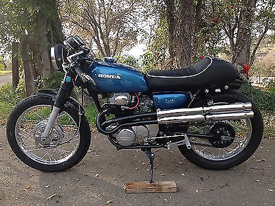 Honda Cl350 Scrambler Bobber Cafe Racer Chrome Shorty Exhaust Pipes Mufflers Ebay