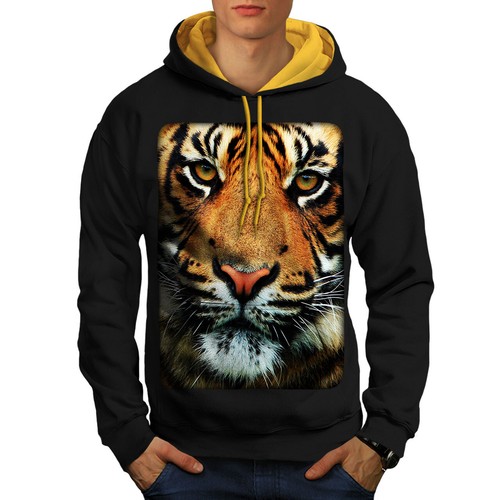 Wellcoda Tiger Face Nature Animal Mens 