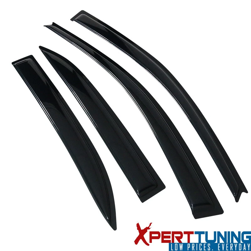 Se adapta a 03-08 Toyota Corolla viseras de ventana ventilación protector de lluvia deflector cinta en 4 piezas Foto 2 de 4