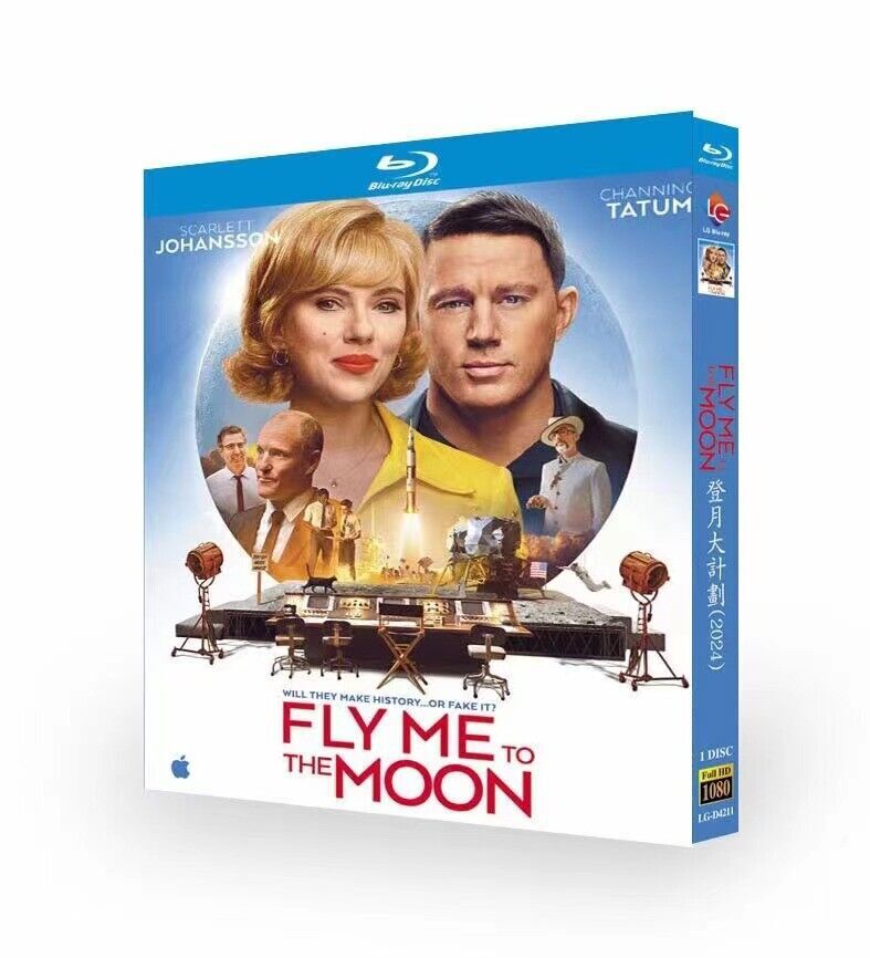 Fly Me To The Moon (2024) Blu-ray Película EE. UU. 1 Disco BD Todas las Regiones Nuevo Juego de Caja