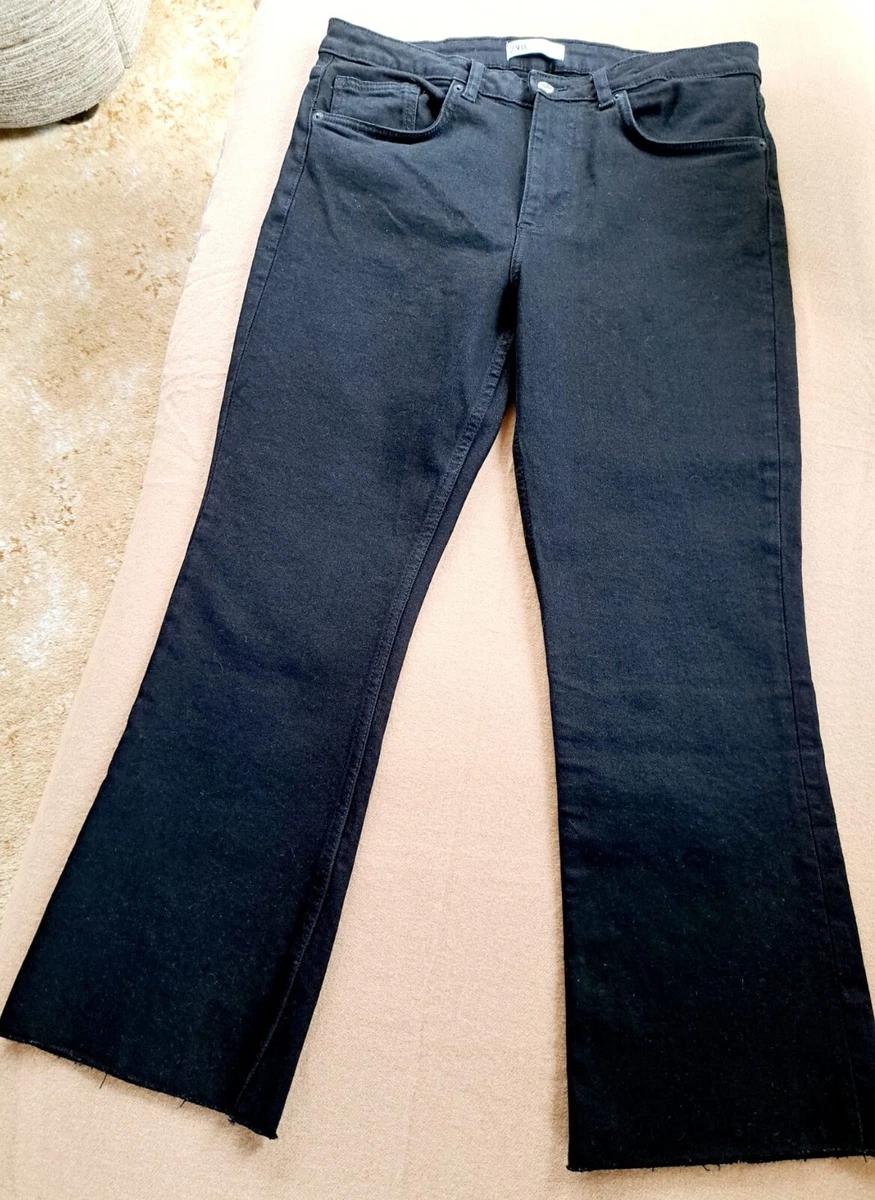 Zara Womens Denim Crop Jeans Size EUR 42 UK 14 eBay