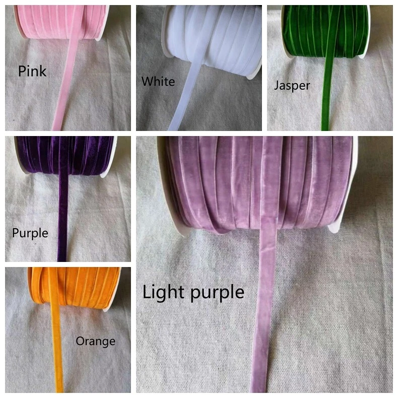 45 Meter Soft Velvet Trim Ribbon Sewing Trims Materials for DIY Hat Shoes Decors - Image 3 of 4