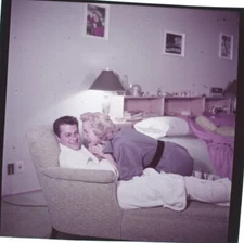 Janet Leigh Tony Curtis 1950's Photo Shoot Original 2.25 x 2.25 Transparency