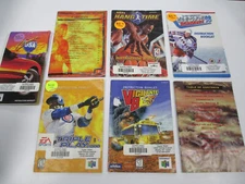 Lot of 7 Nintendo 64 N64 Nintendo Game Instruction Booklets With Rental Stickers