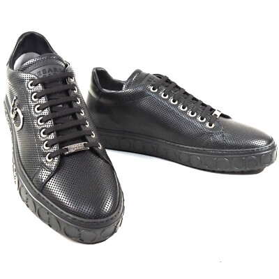 CASADEI   MEN'S BLACK SOFT LEATHER COMFORT FASHION SNEAKERS