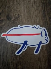 Buffalo Bills  flying potato MAGNET  - allen hand drawn Bills parody magnet