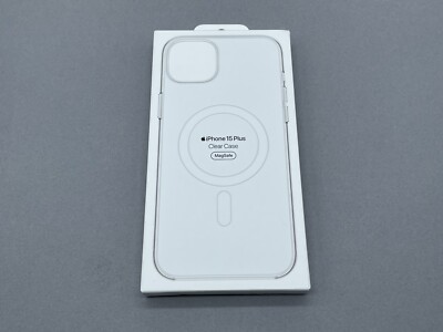 Original Apple durchsichtige Hülle mit MagSafe für iPhone 15 Plus - Brandneu