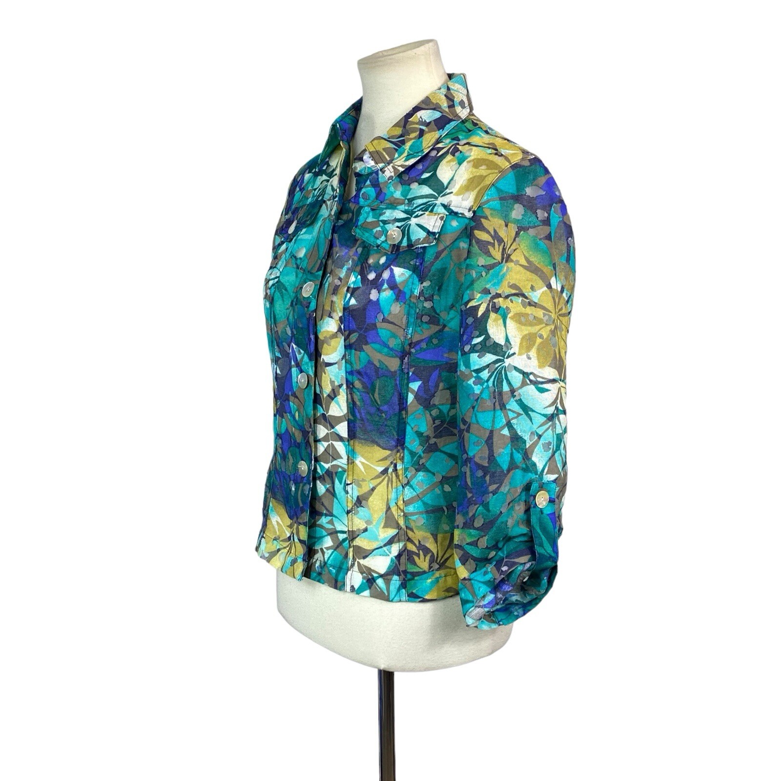 Ruby Rd Woman’s Lightweight Jacket Size 6 Tropica… - image 4