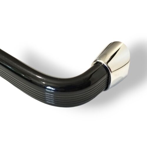 VW Beetle Dash Grab Handle 1968 onwards late Beetle Aluminium BLACKCHROME AAC419 - Picture 6 of 9