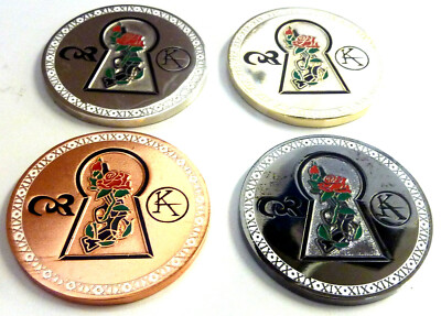 Dark Tower Stephen King Keyhole Rose Keyhole Beams Challenge Coin Set