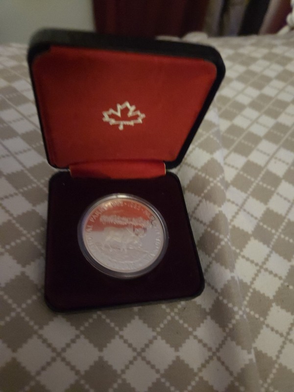 1985 Canadian National Parks Silver Dollar Mint Proof 50% Silver