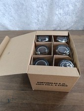 6x Coca Cola Kontur Glas 0,2l Becher Gläser Softdrink Limo Mix Geeicht Gastro