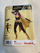 Simplicity Pattern 8197 Cosplay Costume DC Comics Batgirl Sizes 14-22 Uncut