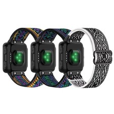 Xmhyb Compatible Garmin Forerunner 35/30 Band Nylon Elastic Solo Loop Women