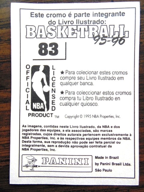 1995-96 Panini Stickers BRAZIL PORTUGUESE UNSTUCK You Pick Player RARE