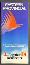 Eastern Provincial Airways Timetable Effective May 27, 1984