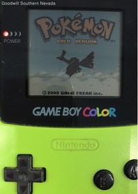 Nintendo Game Boy Color Green Handheld Bundle