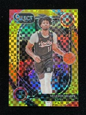 2024-25 Panini Select Shaedon Sharpe #244 Courtside Gold Checker 1/10≈1/1