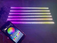 6PCS 5FT 60inch Double Row CHASING Slingshot Magical Strip Shining Night Lights