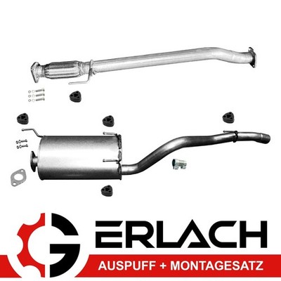 Auspuffanlage für Isuzu D-Max 2.5 CRDi Auspuff 9733