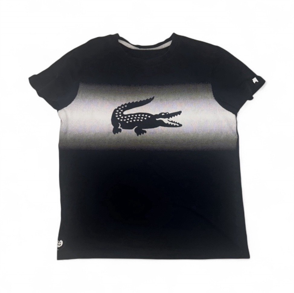 Lacoste Roland Garros Men’s Navy Gradient Crocodile Logo Shirt Paris French Open