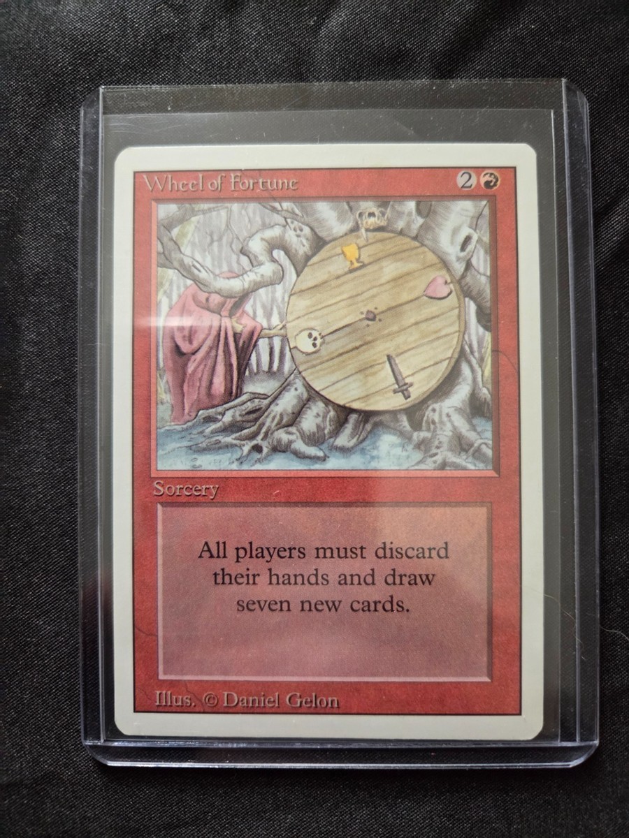 Wheel of Fortune マジック：ザ・ギャザリング MTG Wheel of Fortune, Revised Edition, Regular, EX Condition for