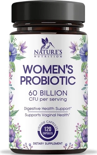 Probiotics for Women 60 Billion CFU - 16 Strains Digestive Health and Vaginal pH