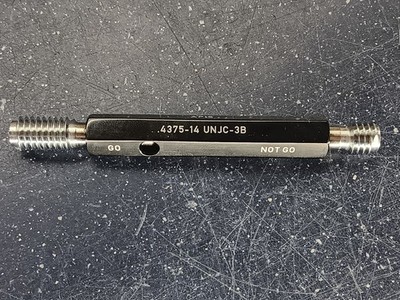 7/16 14 UNJC 3B APIS Thread Plug Gage .4375 GO NO GO P.D. = .3911 & .3957