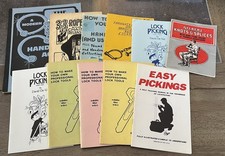 Lot of 11 Escape & Lock Picking Booklets-by d...