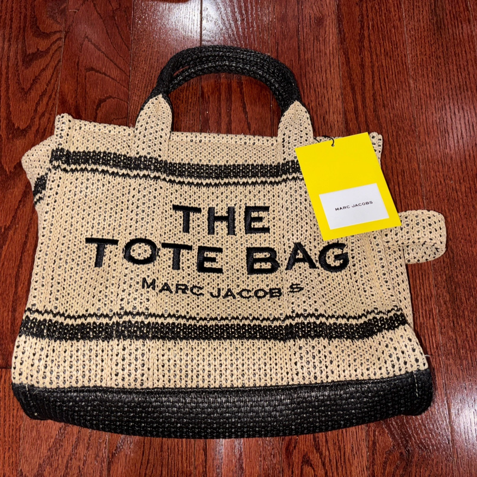 NWT Marc Jacobs Small Traveler Straw Tote