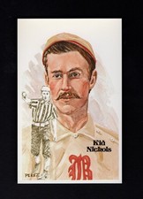 #58 KID NICHOLS, Braves ~ Perez-Steele Hall of Fame art postcard #4660/10,000