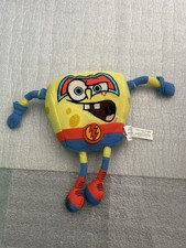 Spongebob Squarepants Absorber Super Hero Nanco Plush Toy 10" 2005 Preowned