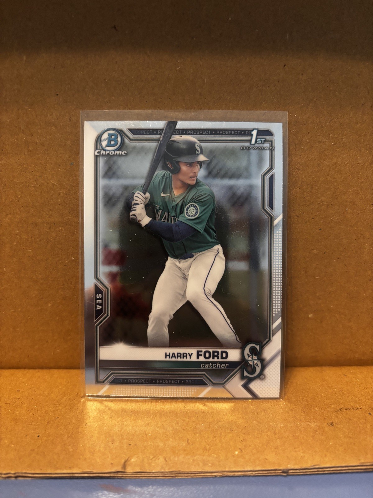 HARRY FORD 2021 BOWMAN DRAFT REFRACTOR 1ST BOWMAN CHROME MARINERS