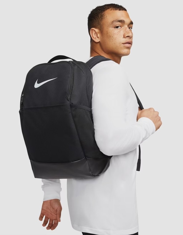 Backpack Training Bag Nike Brasilia Training 24L Backpack Sports Gym School Bag Black New ...