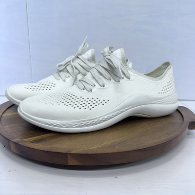 Crocs Literide 360 Pacer Sneakers Womens Ivory White Lightweight Casual Shoes 11