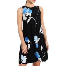 Lauren Ralph Lauren Chic Watercolor Floral Shift Dress Sleeveless Womens Size 10