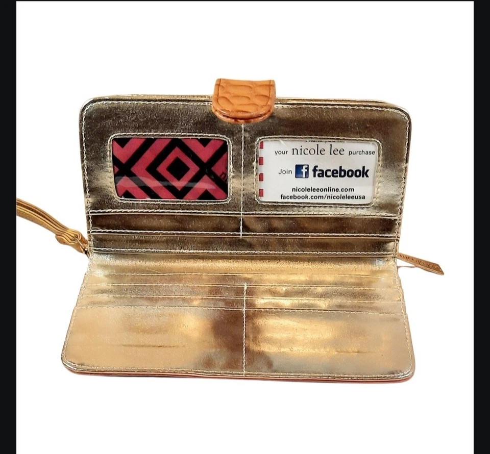 Cartera de muñeca con correa con estampado de moda Nicole Lee Foto 4 de 4