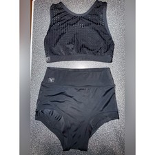 Kandi Kouture Black Dance 2 Piece Set Size Adult X-Small