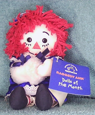 Applause Blue Raggedy Ann Doll of the Month January 9'' Plush Cute Play Doll