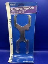 NOS PlumbShop Plumbers Wrench 1 1/4”, 1 1/2”, 2”, Spuds, Nuts, Etc. PS2521