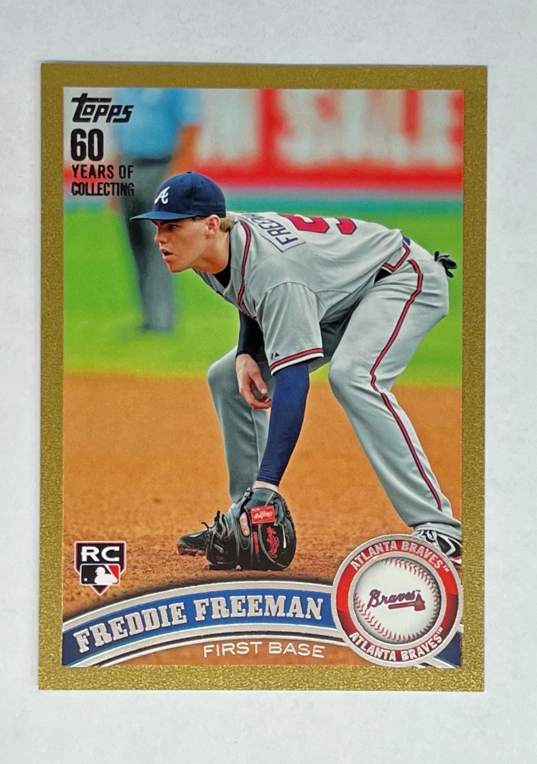 2011 Topps Freddie Freeman #145 Gold /2011 Rookie RC