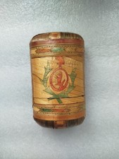 boite marqueterie de paille écureuil et emblème révolution fin 18 ème siècle