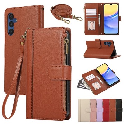For Samsung Galaxy A06 A17 A26 A36 A56 A57 Leather Flip Stand Wallet Phone Cover