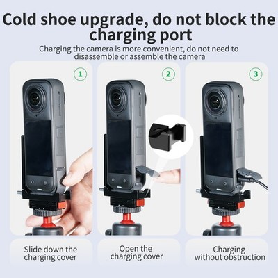 FEICHAO Magnetic Quick-Release Base with N52 Magnet for Insta360 X5/X4/X3 Camera